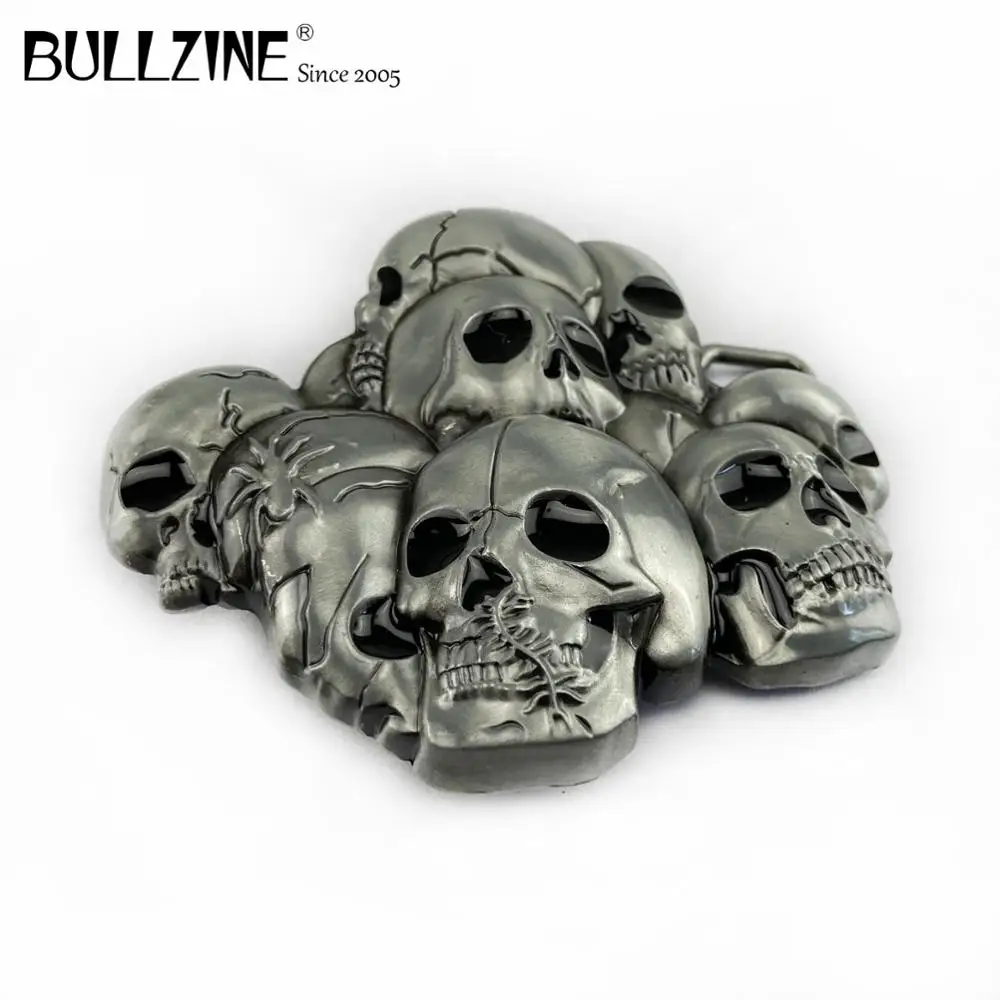 Пряжка для ремня с черепом Bullzine Оловянным покрытием FP-03397 подходит шириной 4 см |