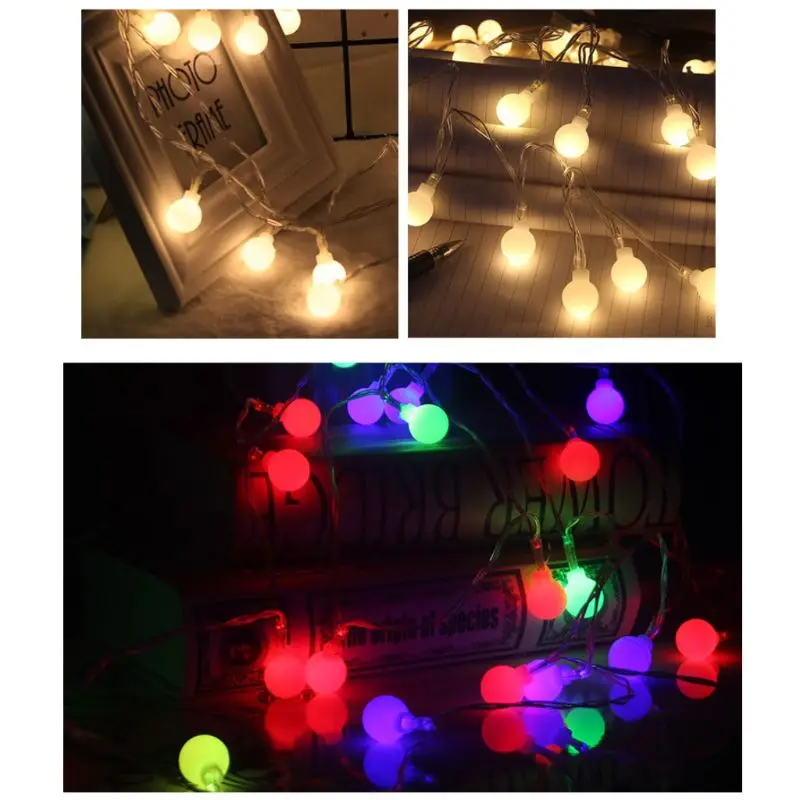 

50pcs remote control waterproof eight-function battery box light string decorative ball light string Wholesale