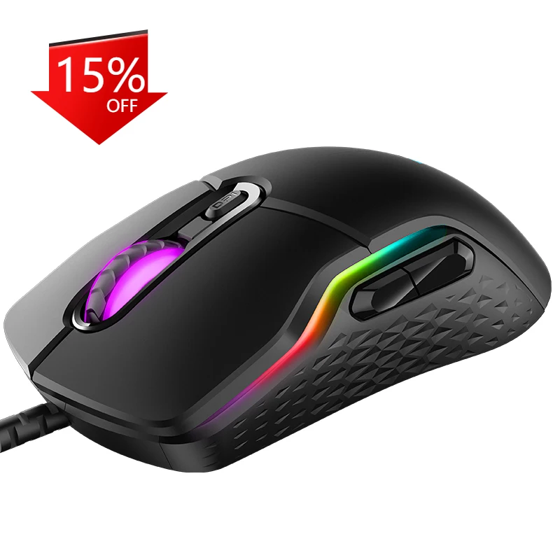 

Rapoo RGB Magic Backlight Gaming Mouse 6200 DPI 220IPS 8D IR Optical USB Wired Mice For LOL DOTA E-sport Game player PC Laptop