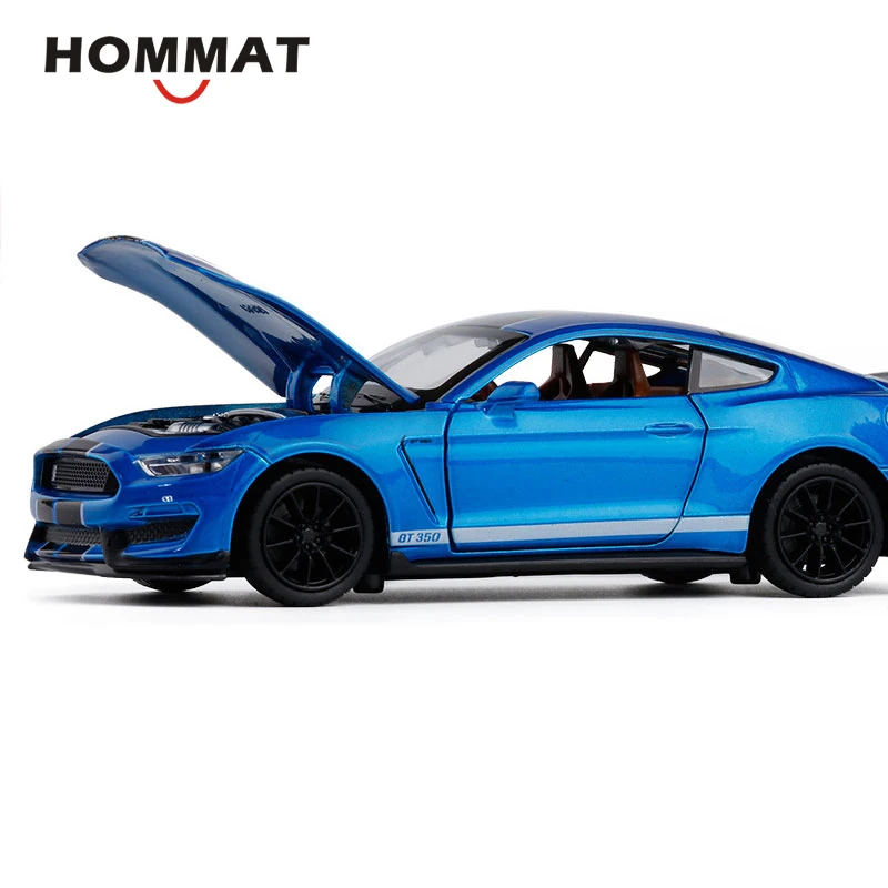 HOMMAT 1:32 Масштаб Ford Mustang Shelby GT350 Игрушечная модель автомобиля Diecasts& игрушечные транспортные средства сплав металлическая модель автомобиля подарки игрушки для детей