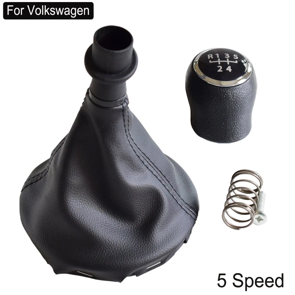 5 Speed Автоматический ручной рычаг переключения передач ручка переключения передач 5 6 скоростей с сапогами для Volkswagen VW/Transporter T5 T5.1 Gp 2003-11 T6 - Название цвета: 5 Speed