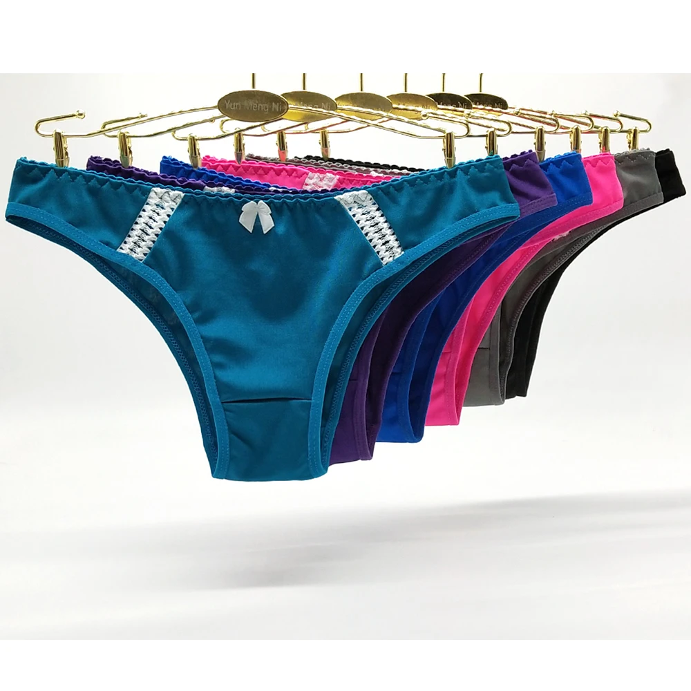 Лот из 6 Сексуальная атласная Женская пижама с кружевом бикини Короткое женское