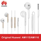 Оригинальные наушники Huawei am116 Honor AM115, гарнитура с микрофоном 3,5 мм для смартфона HUAWEI P7 P8 P9 Lite P10 Plus Honor 5X 6X Mate 7 8 9