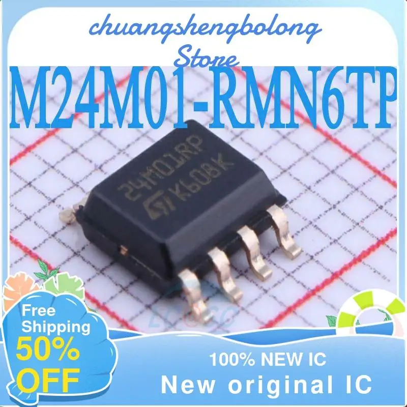 

10-200PCS M24M01-RMN6TP 24M01RP SOP8 nuevo original