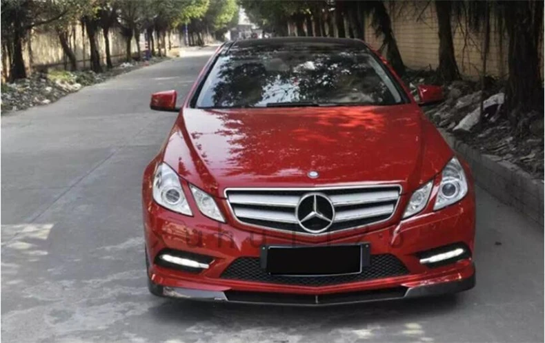 Передний спойлер из углеродного волокна для Mercedes Benz W207 E Class Coupe E260 E300 E63 2009 10 11 2012 2013