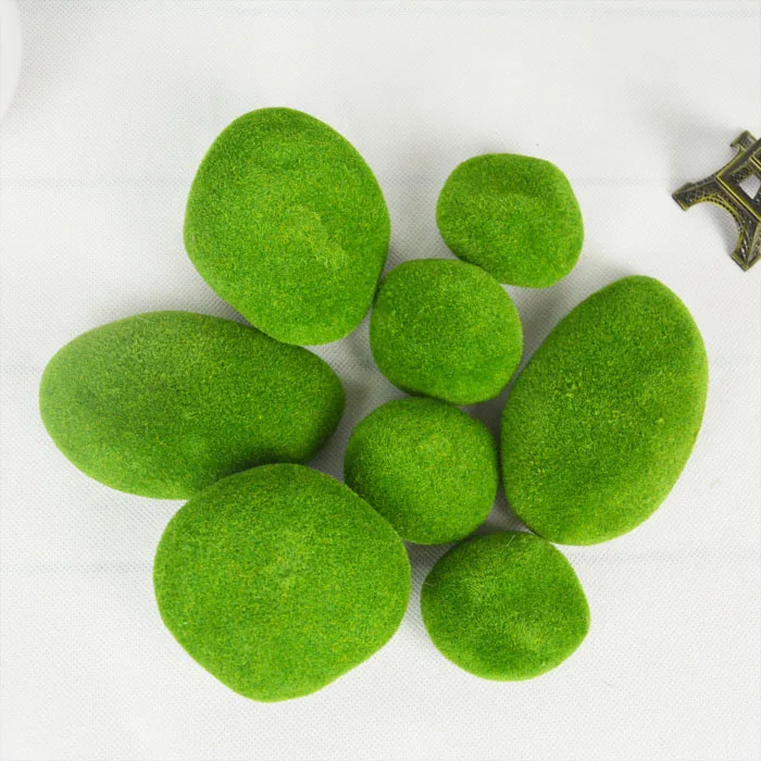 

8pcs,Artificial Moss foam Stone,Ornaments for DIY Fairy Garden Micro Landscape Decoration Accessories, Wedding Home Easter decor