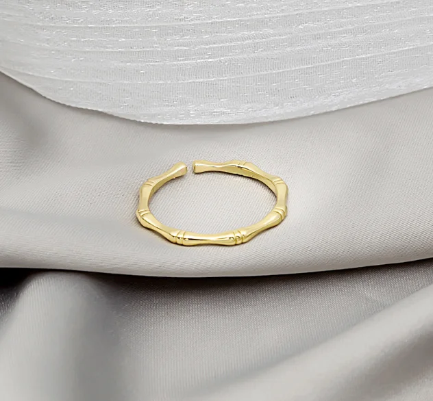 

Girafe New Korean Temperament Fashion Geometric Bamboo Opening Ring Simple Finger Female Jewelry Gifts