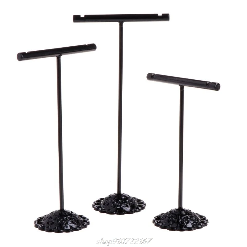 

3 Pcs Alloy Earrings Display T-Shape Stand Showcase Jewelry Organizer Holder N02 20 Dropshiping