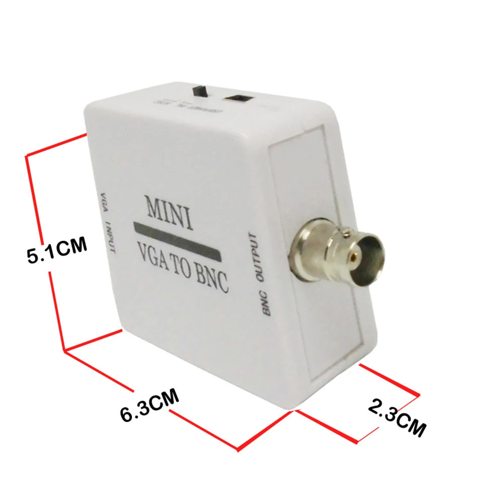VGA to BNC Video Converter Mini HD Convertor Box Composite Adapter Conversor Digital Switcher For HDTV Monitor |