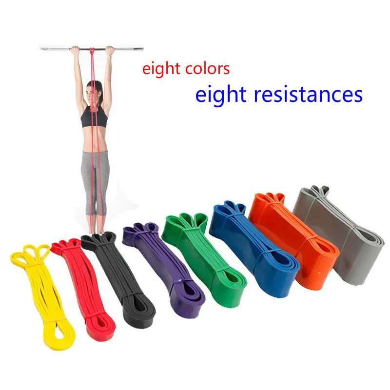 Фитнес-резинки унисекс 208 см эластичные резинки для йоги упражнений спортивное