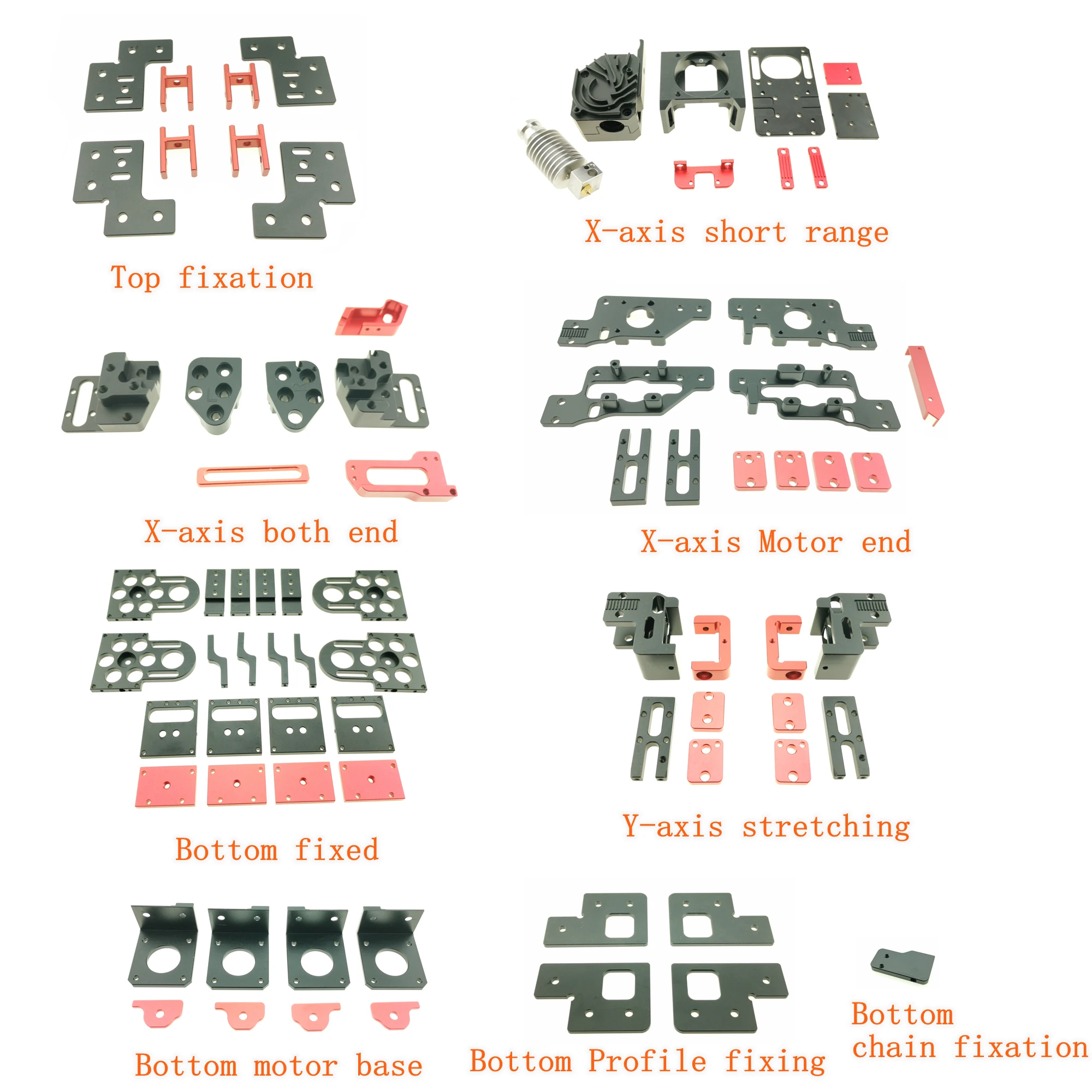 Upgrading lighten Version! CNC  Voron 2.4 accessories X Y Z Axis Platform Fixed  kit  for DIY Voron 2.4 3d printer parts