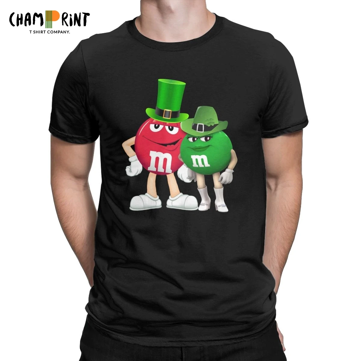 Крутая футболка для мужчин с надписью M &amp M's Chocolate Candy круглым вырезом футболки