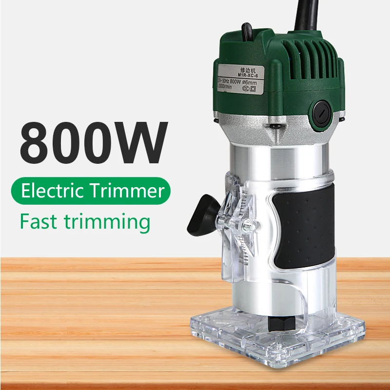 

220V Wood Electric Trimmer Woodworking Electric Hand Trimmer Wood Laminator Edge Trimmer Wood r Wood Milling Slotting Machine