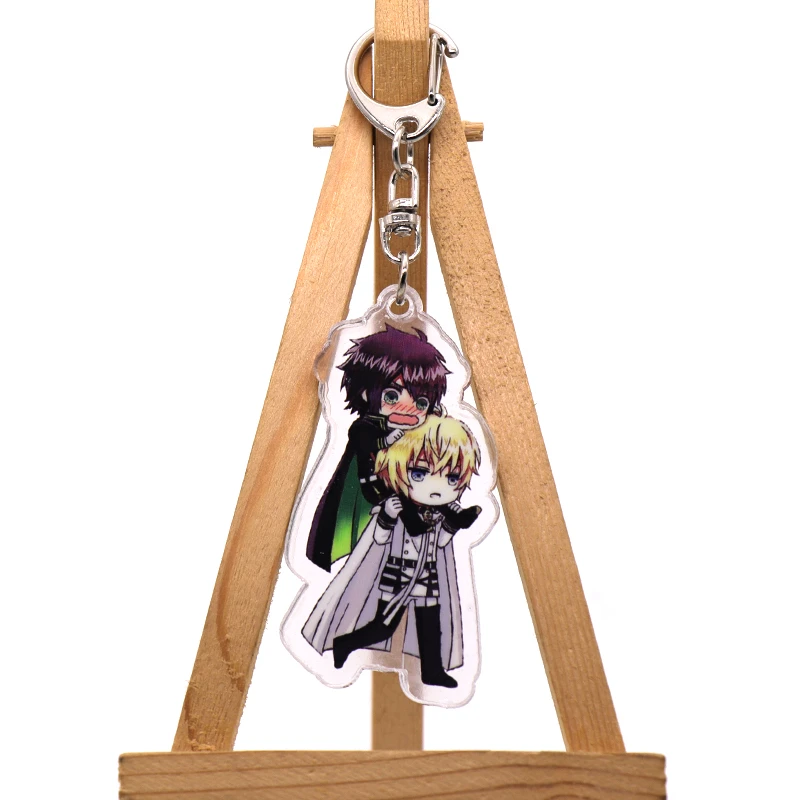 Милый аниме мультфильм Серафим конца печатных кулон брелок акриловый косплей