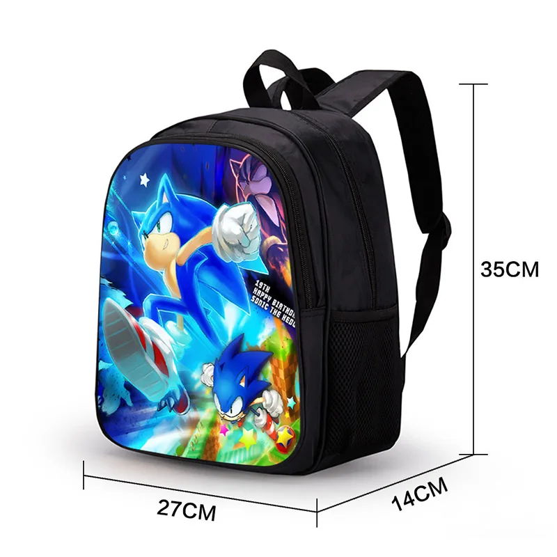 3D Аниме Mochila Sonic рюкзак с ежом школьные сумки для девочек-подростков маленький рюкзак для детей рюкзак на молнии рюкзак для ноутбука