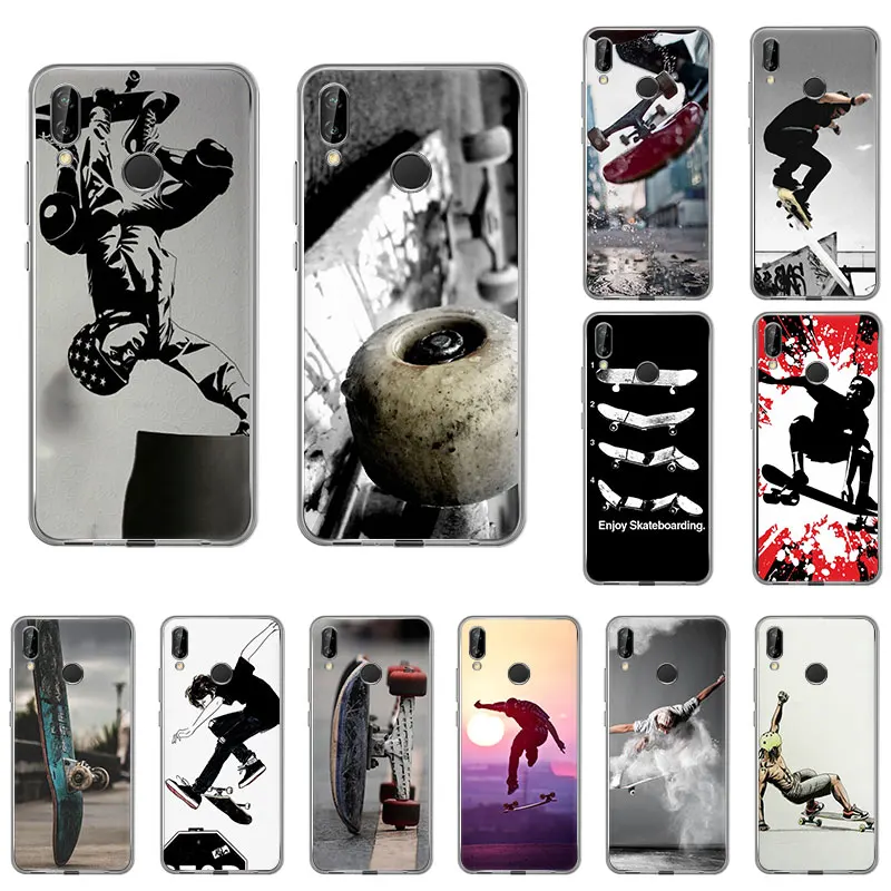 Силиконовый чехол для телефона Vogue street Skateboard Boy Huawei honor 20Pro 9X 10 8S 8a 20i 8X 9Lite 7A 10i 7s View 30