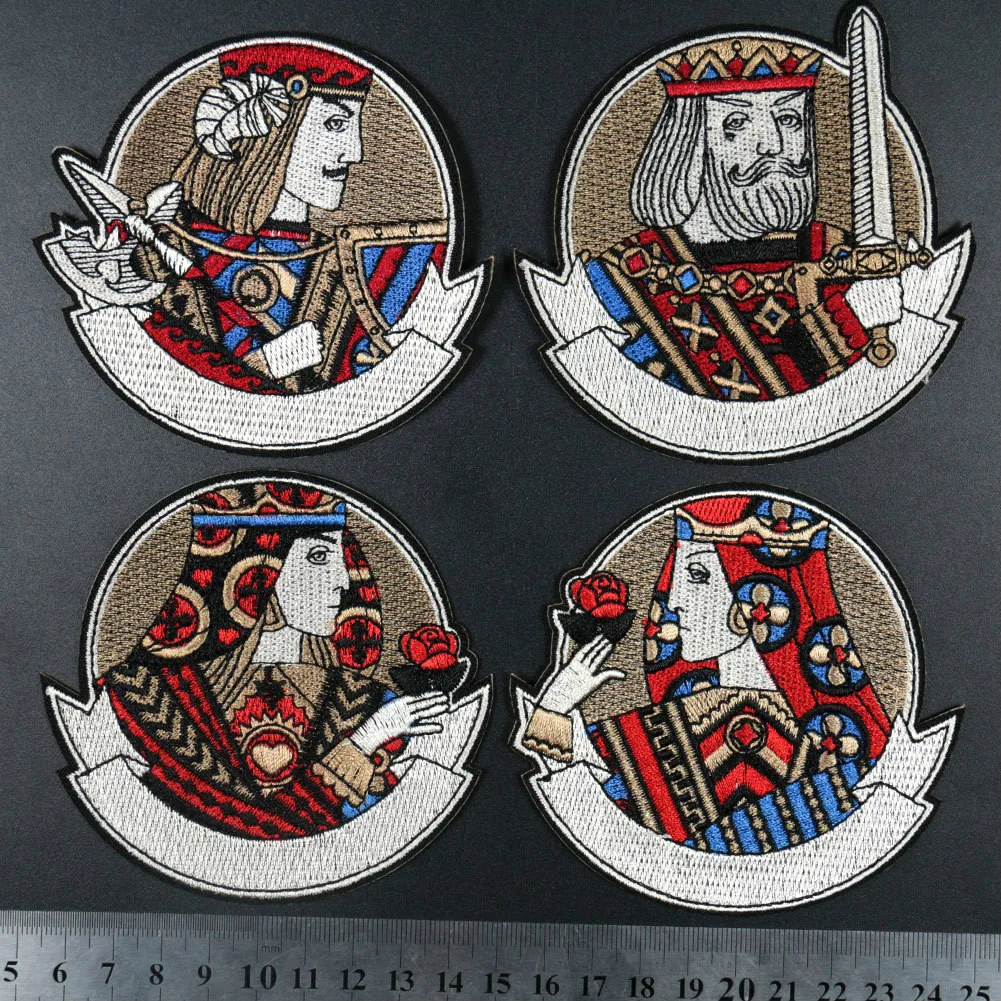 Покерная карточка Джек Королева Король головка портрет клейкая термальная