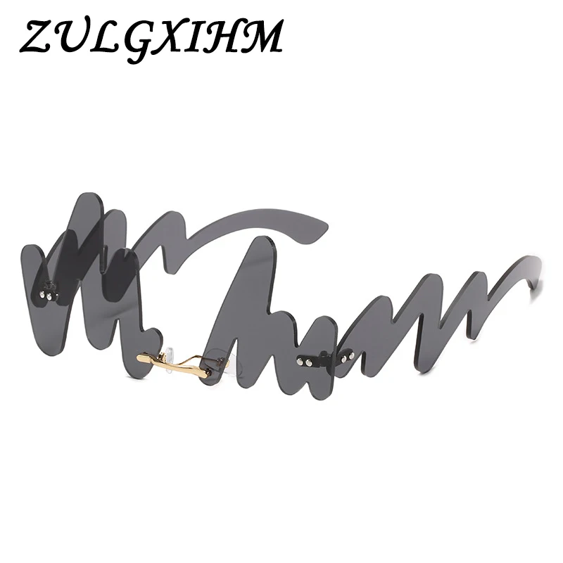 Роскошные модные персональные солнцезащитные очки для женщин без оправы