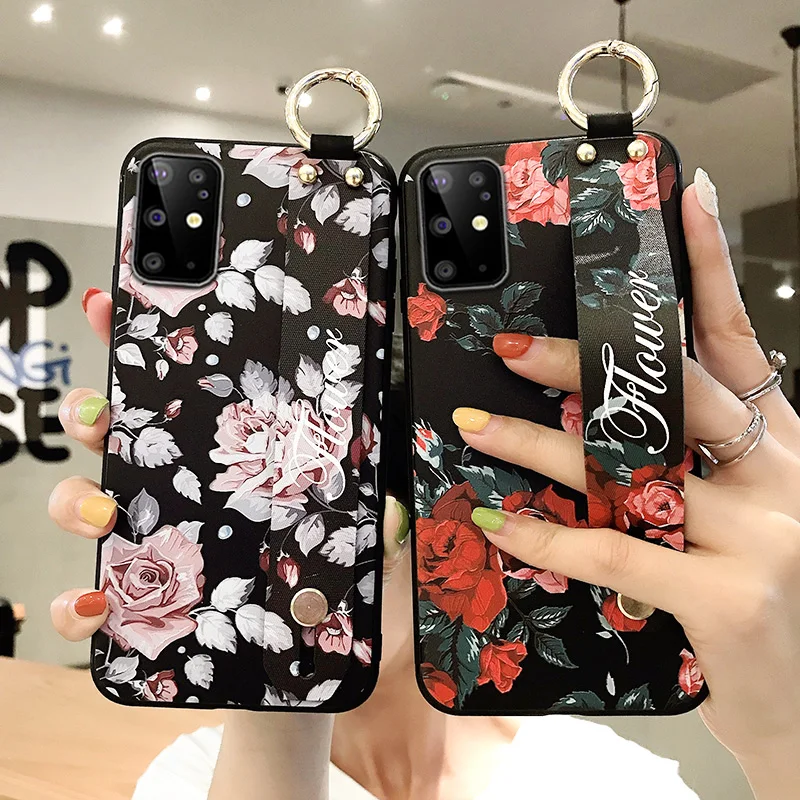 Чехол для телефона с розочкой Samsung Note 10 8 9 S8 S9 S10 S20 Plus A30S A10 A71 A30 A40 A50 A51 A70 чехол на