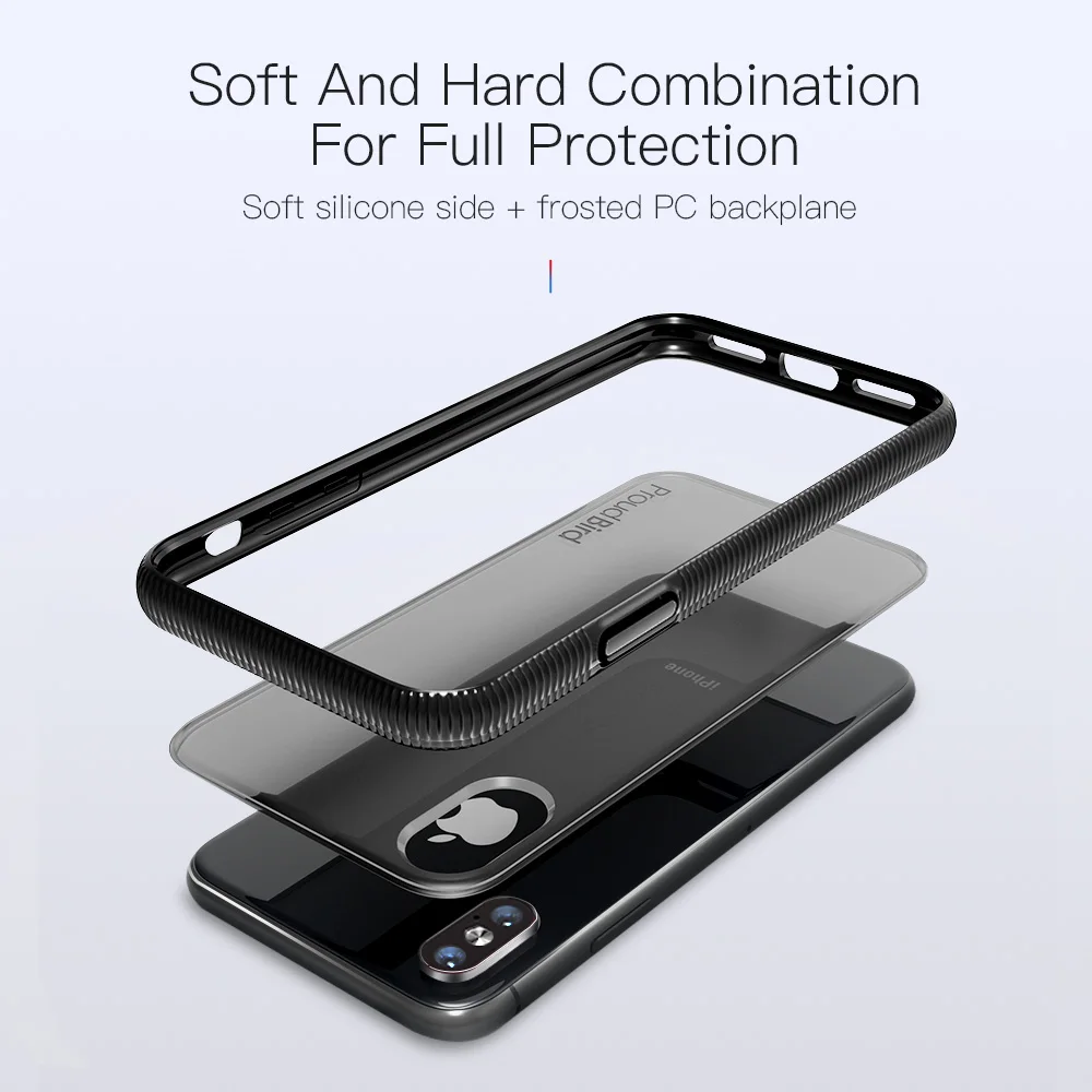 100% Оригинальный противоударный чехол GGMM для телефона iphone x xs твердый силиконовый