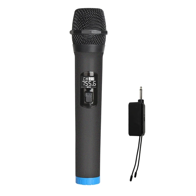 

Wireless Microphone with Charging Receiver 3.5mm Adapter Handheld Microphone for Karaoke Parties Lectures 200 Feet