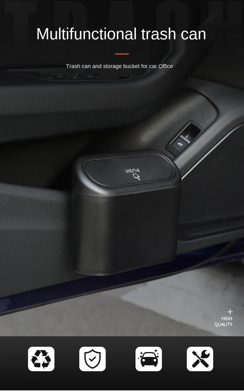 

Car Trash Can Door Card Hanging Multi-functional Large-capacity Storage Bucket Umbrella Storage Barrel Car Interior Supplies