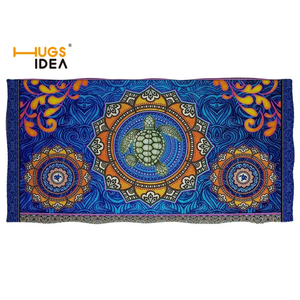 HUGSIDEA модное полотенце для душа с принтом морской черепахи банное в виде пляжное