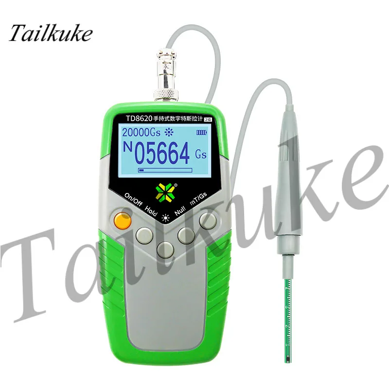 TD8620 Gaussmeter Тесла метр Высокая точность магнитного потока измерения магнитометр