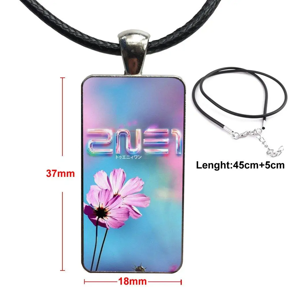 Модные Винтажные стеклянные Женские Подвески 2ne1 для женщин ручной работы -