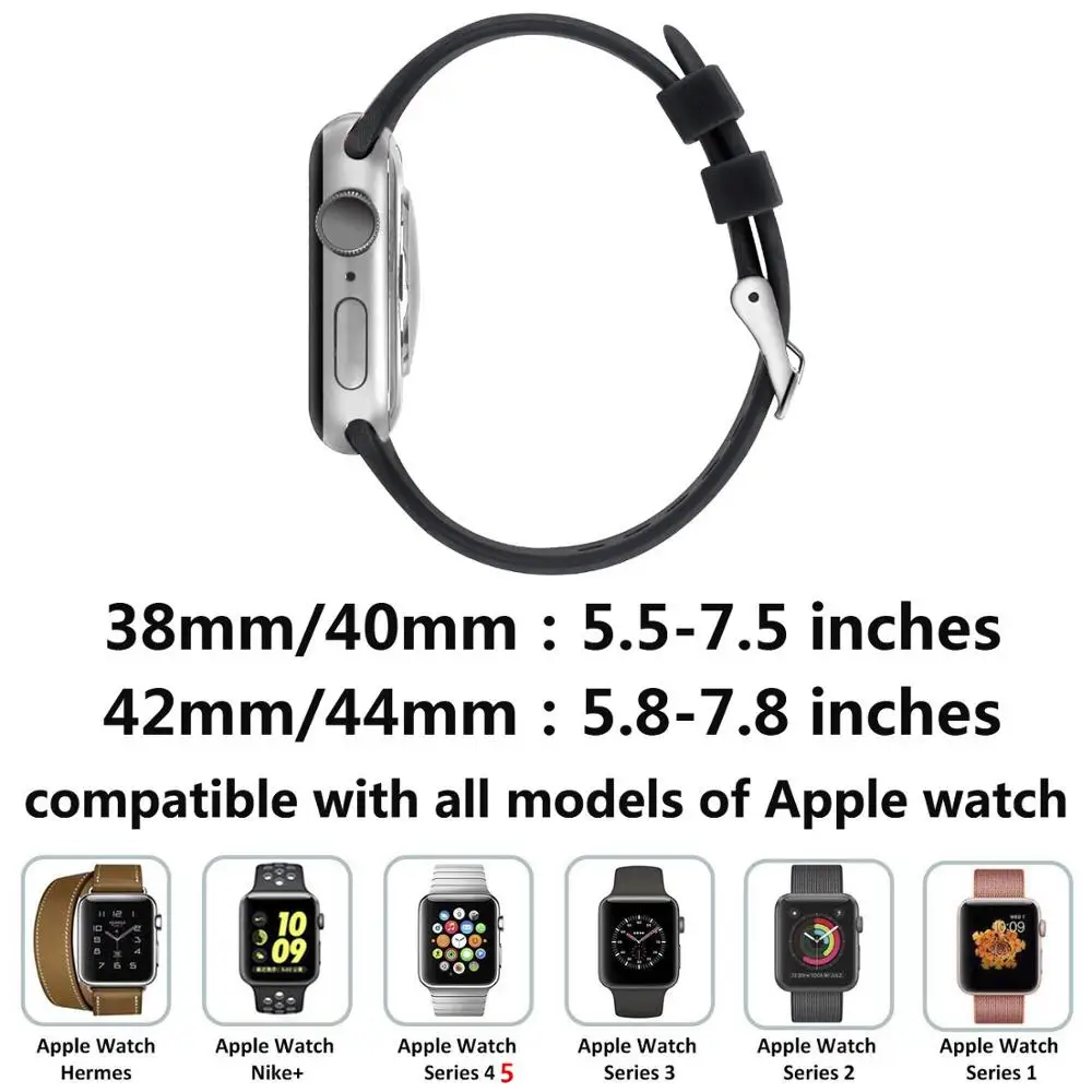 Ремешок силиконовый для Apple watch band 44 мм 40 спортивный браслет с 3d текстурой iwatch 38 42 5