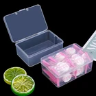 2 шт., прозрачный пластиковый контейнер для хранения монет и ювелирных изделий