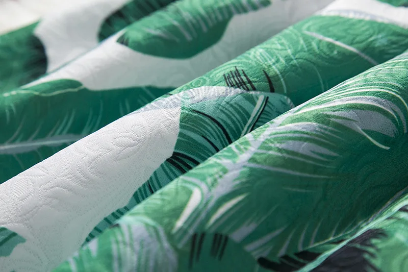 Детское платье без рукавов с круглым вырезом и принтом в виде банановых листьев |