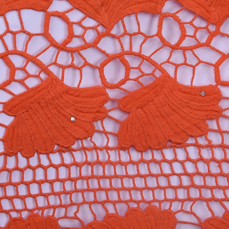 Африканская новейшая кружевная ткань Водорастворимая нигерийская с вышивкой