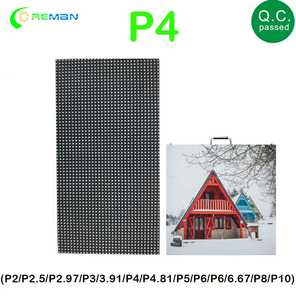 Наименьшая цена светодиодная панель экрана p4 внешний модуль 256 мм x 128