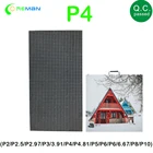 Наименьшая цена, светодиодная панель экрана p4, внешний модуль 256 мм x 128 мм, светодиодный модуль матрица 64x32 пикселя