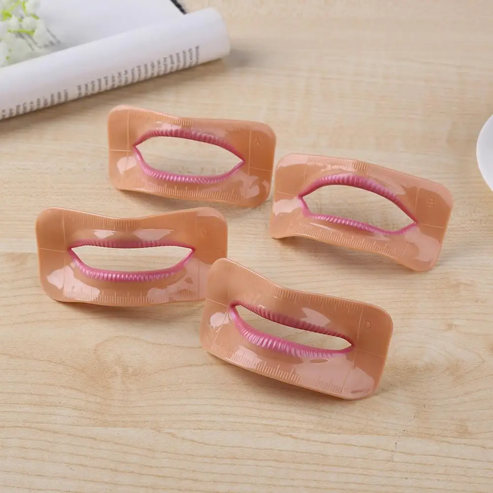 

4pcs Different Shape Dental Lab Denture Mouth Lip Model Measurement Tool Mouth Lip Model Measurement Tool For Oral Teaching