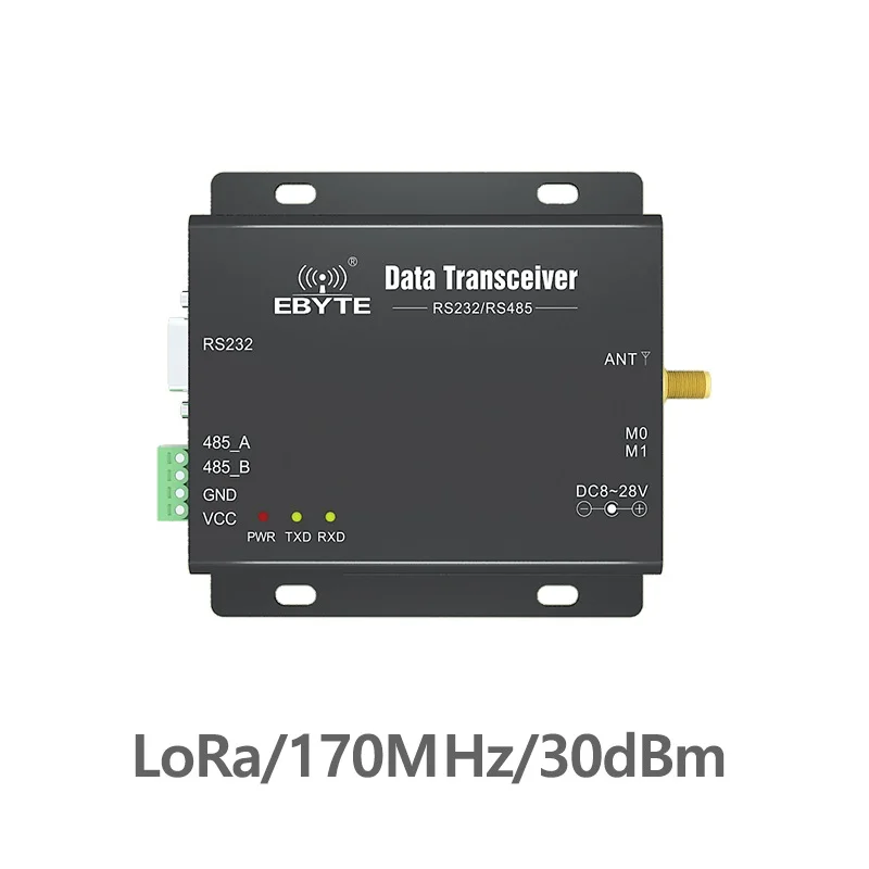 E90-DTU-170L30 RS232 RS485 170 МГц LoRa 1 Вт TCXO беспроводной трансивер дальнего радиуса действия 8