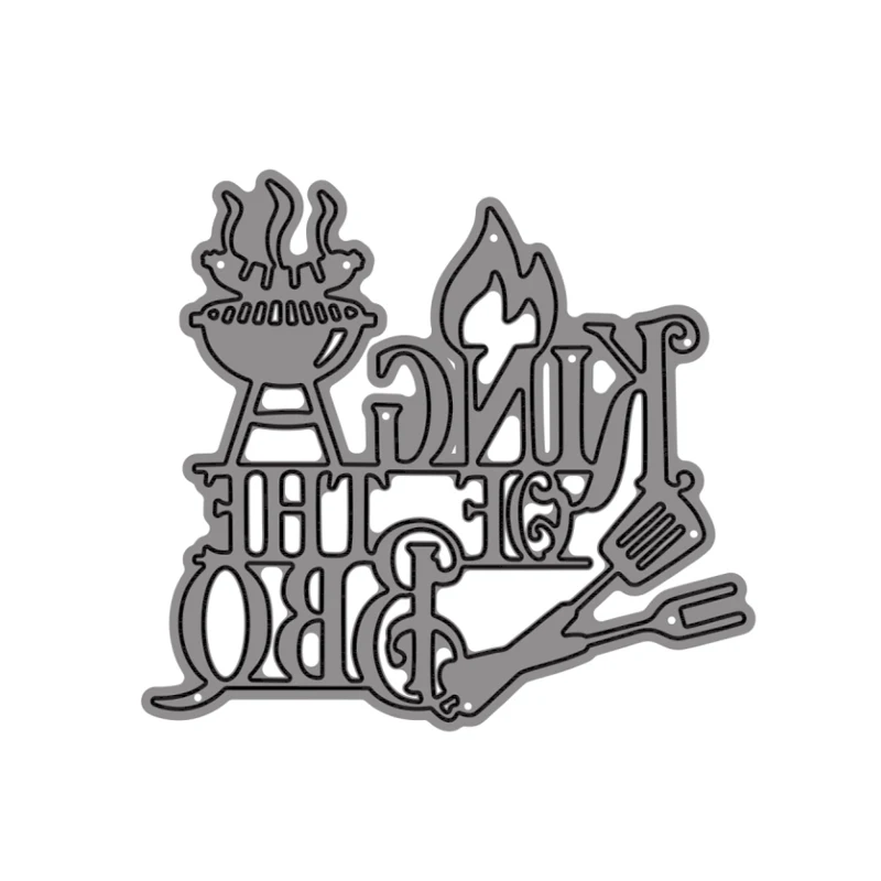 Вырубные штампы кухонная утварь с пламенем для рукоделия скрапбукинга