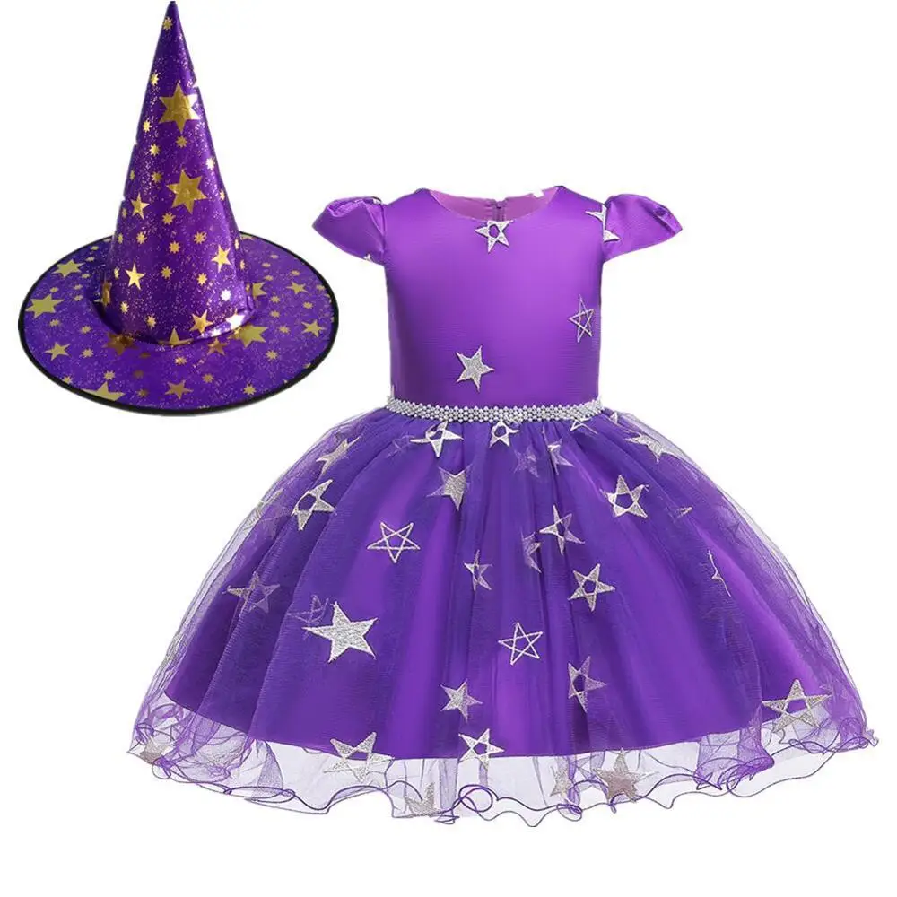 New Girls Christmas Halloween Birthday Costume Tutu Lace Outfits Children Formal Clothes Kids Hat Princess Dress | Детская одежда и