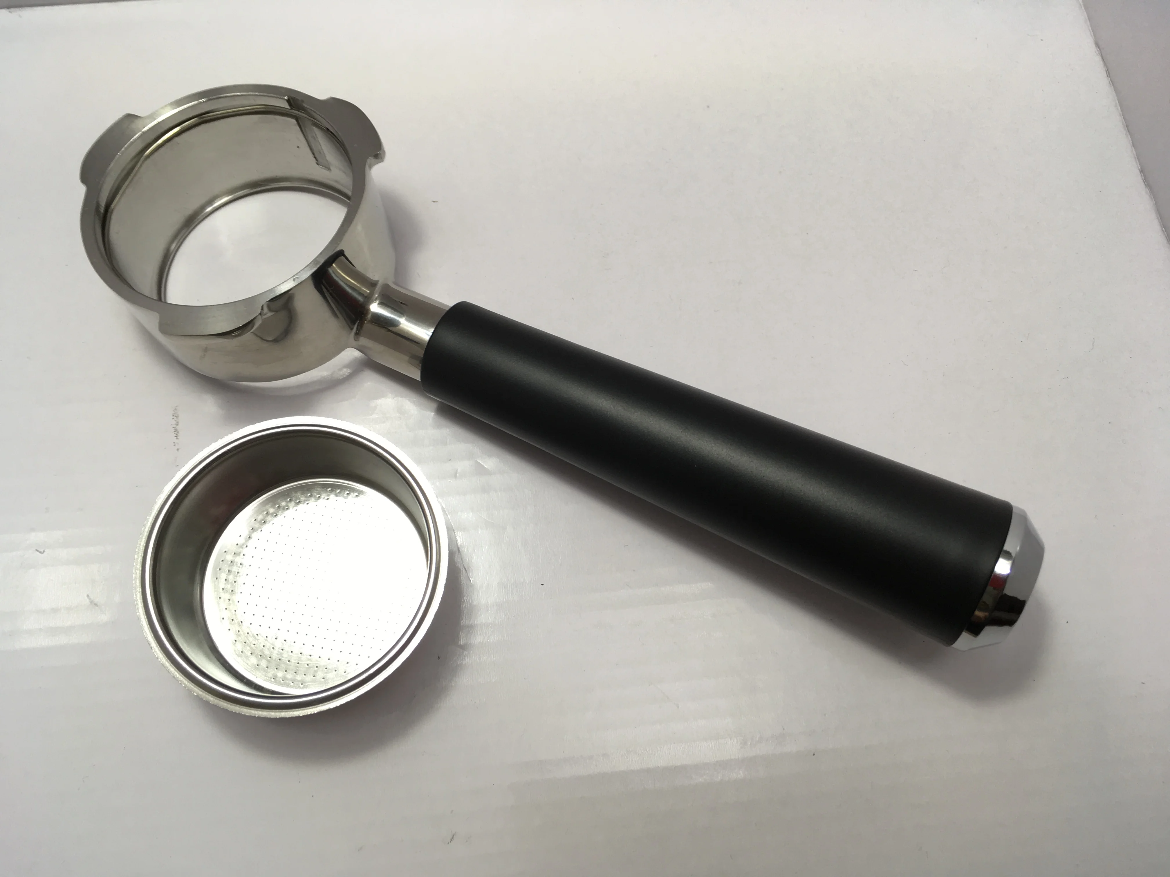 

SUS304 51mm portafilter stainless steel bottomless-filter holder out 60mm15-20bar for espresso coffee maker parts