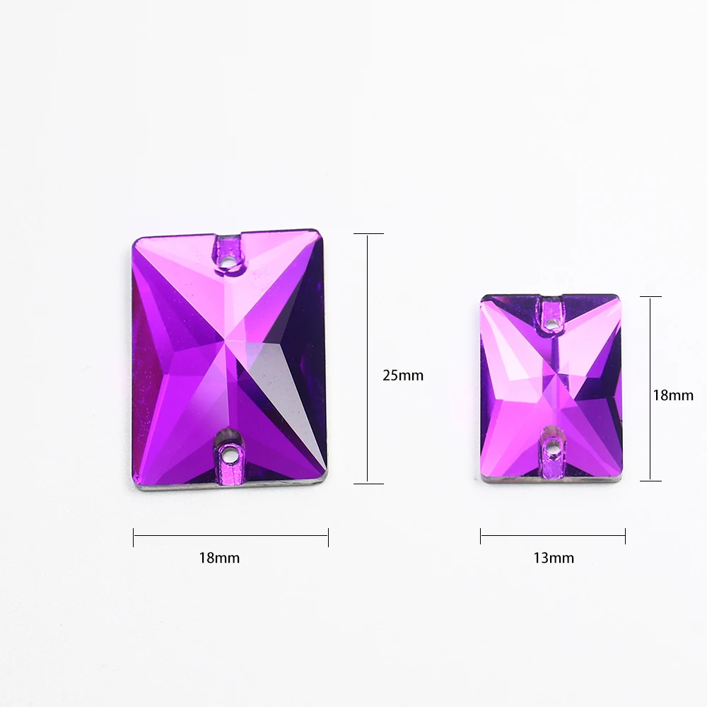 Прямоугольные алмазы для шитья K5 стеклянные камни Блестящие кристаллы сделай