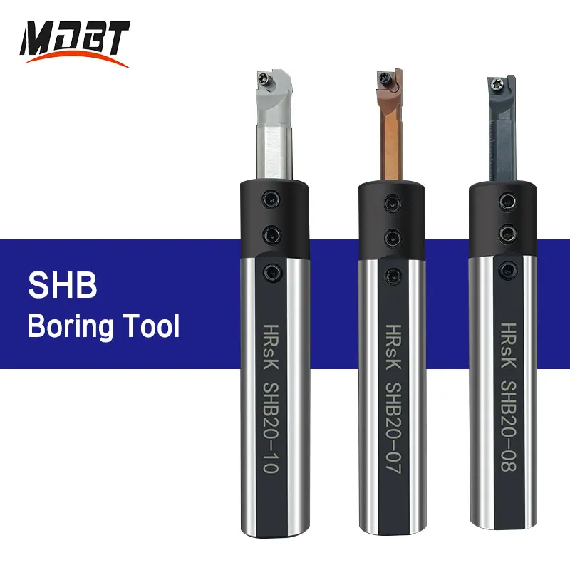 SHB Boring Tool Bar SHB12 SHB16 SHB20 2 3 4 5 6 7 8 10 12MM Inner Hole Handle MIR MTR Holder Shock-Resistant Knife Sleeve