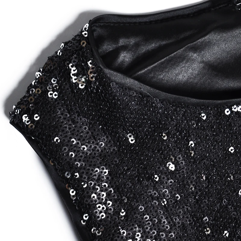 Женское блестящее платье вечерние облегающие платья без рукавов с блестками и