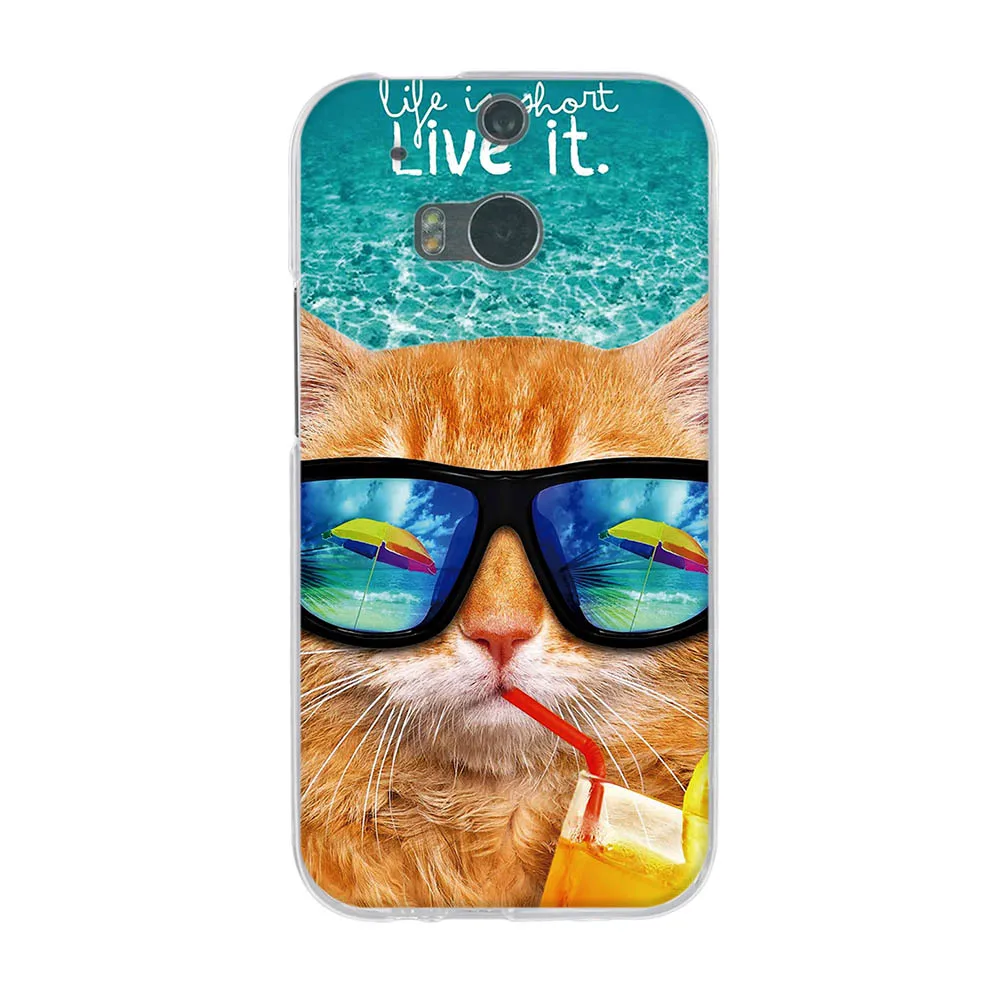 30 Чехол для htc One M8 M8s, чехол, мягкий чехол из ТПУ с узором для htc One M8 M8s, силиконовый чехол для htc One M8, защитные оболочки - Цвет: 30