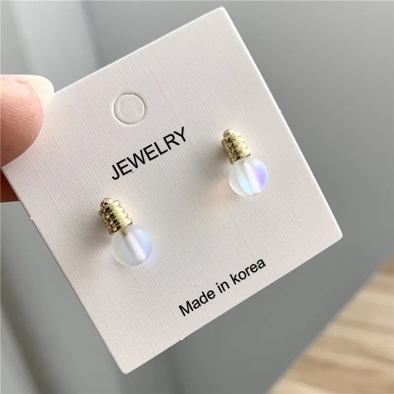 

Funny Light Bulb Small Stud Earrings Women Korean Fashion Cute Mini Unique Earrings Statement Boho Cool Harajuku Jewelry 2020