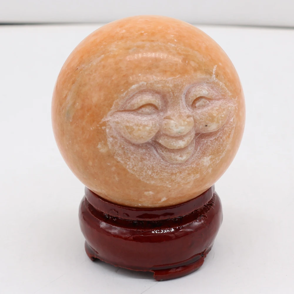 Фэн-шуй шар из натурального желтого нефрита полудрагоценные камни искусственная