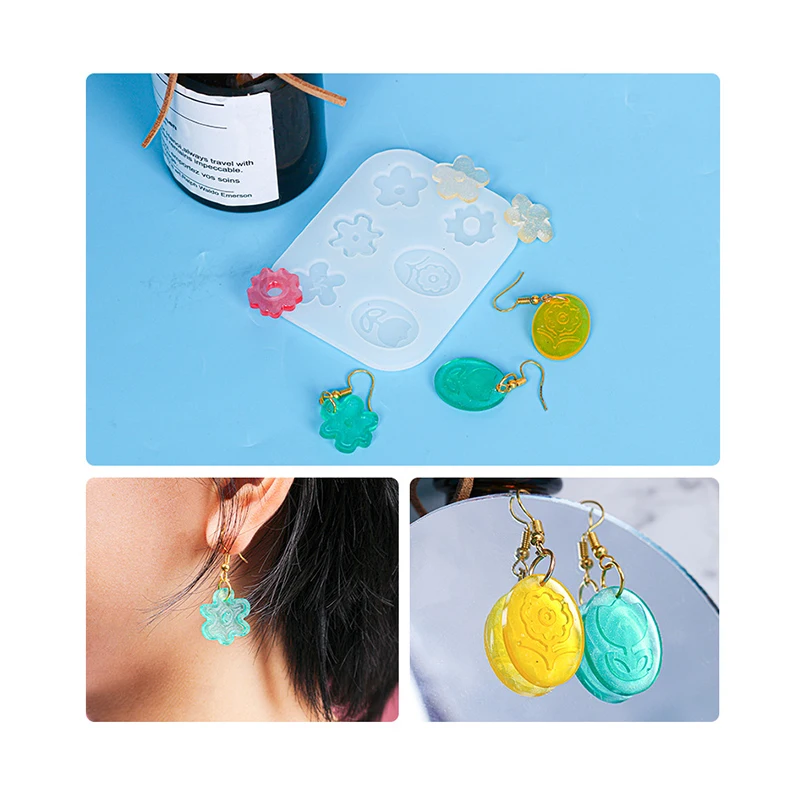 

Irregular Flower Shape Earring Pendant Silicone Mold For Leaf Earring Pendant Decoration For Jewelry Making Tools