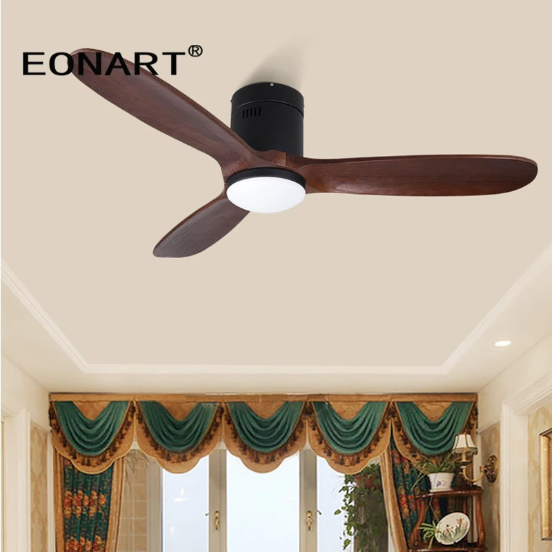 Современный потолочный вентилятор из дерева Северной Европы 52 дюйма