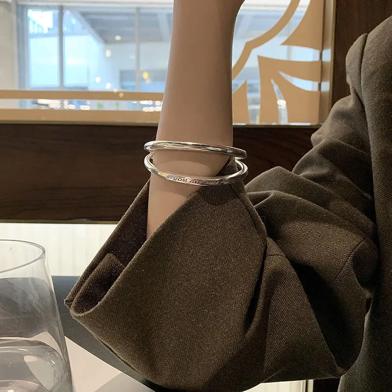 

Sterling Silver Bracelet S925 Women Fashion Jewelry Personality Popular Sweater Chain Birthday Gift Girl Charm Customization