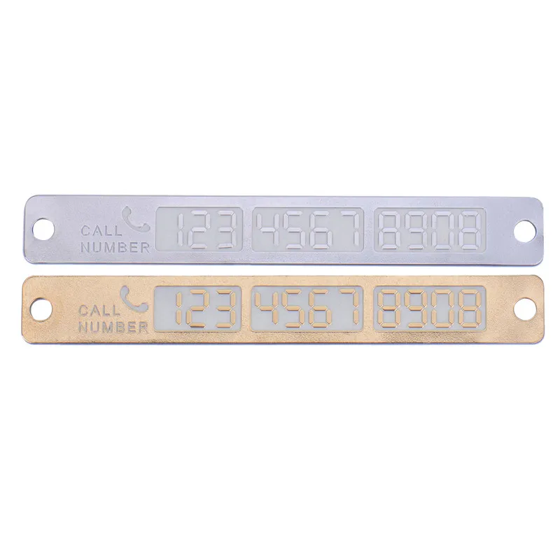 

Car Parking Card Portable Durable Temporary Phone Number Card Plate Luminous Convenient Notification Accessories#226067